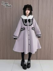 画像12: 【PuppetBombs】Q106 ハートレース＆ティペット付きコート (12)