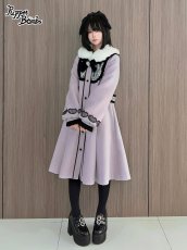 画像14: 【PuppetBombs】Q106 ハートレース＆ティペット付きコート (14)