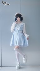 画像4: 【Last one】【Puppet Bombs】Q111 チェック切り替えセーラーワンピース【30％OFF】 (4)