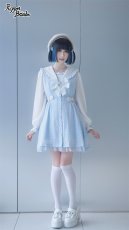 画像10: 【Last one】【Puppet Bombs】Q111 チェック切り替えセーラーワンピース【30％OFF】 (10)