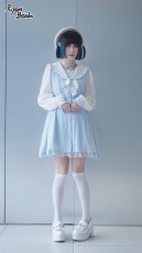 画像9: 【Last one】【Puppet Bombs】Q111 チェック切り替えセーラーワンピース【30％OFF】 (9)