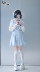 画像7: 【Last one】【Puppet Bombs】Q111 チェック切り替えセーラーワンピース【30％OFF】 (7)