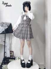 画像17: 【Last one】【PuppetBombs】Q112 探偵チェックワンピースセット (17)