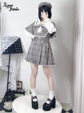 画像24: 【Last one】【PuppetBombs】Q112 探偵チェックワンピースセット (24)