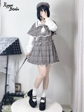 画像23: 【Last one】【PuppetBombs】Q112 探偵チェックワンピースセット (23)