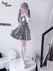 画像32: 【Last one】【PuppetBombs】Q112 探偵チェックワンピースセット (32)