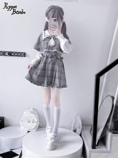 画像33: 【Last one】【PuppetBombs】Q112 探偵チェックワンピースセット (33)