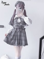 画像31: 【Last one】【PuppetBombs】Q112 探偵チェックワンピースセット (31)
