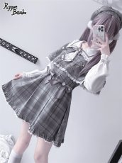 画像37: 【Last one】【PuppetBombs】Q112 探偵チェックワンピースセット (37)