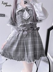 画像36: 【Last one】【PuppetBombs】Q112 探偵チェックワンピースセット (36)