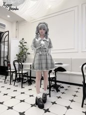 画像44: 【Last one】【PuppetBombs】Q112 探偵チェックワンピースセット (44)