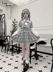 画像43: 【Last one】【PuppetBombs】Q112 探偵チェックワンピースセット (43)