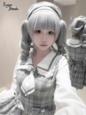 画像42: 【Last one】【PuppetBombs】Q112 探偵チェックワンピースセット (42)