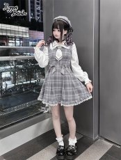 画像11: 【Last one】【PuppetBombs】Q112 探偵チェックワンピースセット (11)