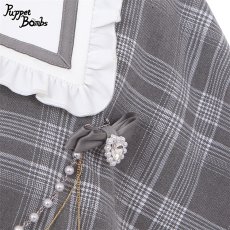 画像5: 【Last one】【PuppetBombs】Q112 探偵チェックワンピースセット (5)