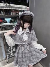 画像14: 【Last one】【PuppetBombs】Q112 探偵チェックワンピースセット (14)