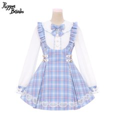 画像1: 【Puppet Bombs】【Last one】Q116 レイヤード風ワンピース (1)