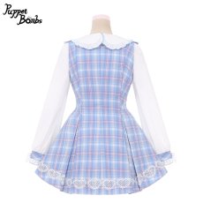 画像2: 【Puppet Bombs】【Last one】Q116 レイヤード風ワンピース (2)