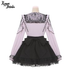 画像5: 【PuppetBombs】Q119 レース切り替えフリルブラウス (5)