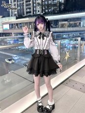 画像9: 【PuppetBombs】Q119 レース切り替えフリルブラウス (9)