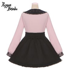 画像3: 【Puppet Bombs】Q10 レースアップハイウエストスカート【50%OFF】 (3)