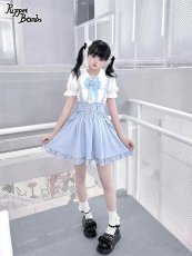 画像10: 【Puppet Bombs】Q128 ハートレースビジューリボンブローチ付きブラウス (10)