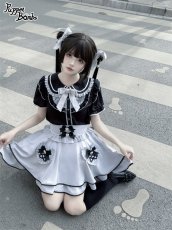 画像5: 【PuppetBombs】Q132 ビジューリボンハートポケットスカート【30%OFF】 (5)