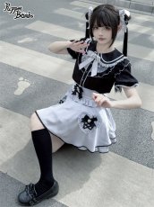 画像6: 【PuppetBombs】Q132 ビジューリボンハートポケットスカート【30%OFF】 (6)