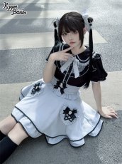 画像4: 【PuppetBombs】Q132 ビジューリボンハートポケットスカート【30%OFF】 (4)