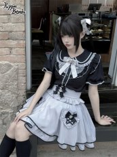 画像8: 【PuppetBombs】Q132 ビジューリボンハートポケットスカート【30%OFF】 (8)