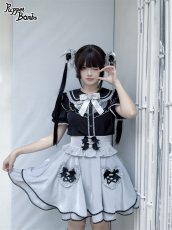 画像9: 【PuppetBombs】Q132 ビジューリボンハートポケットスカート【30%OFF】 (9)