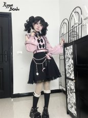 画像20: 【PuppetBombs】Q133 オフショルリボンドッキングワンピースセット【30%OFF】【期間限定】 (20)