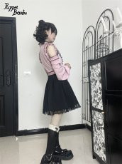 画像27: 【PuppetBombs】Q133 オフショルリボンドッキングワンピースセット【30%OFF】【期間限定】 (27)