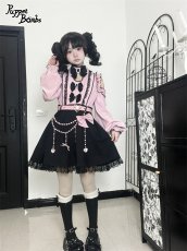 画像21: 【PuppetBombs】Q133 オフショルリボンドッキングワンピースセット【30%OFF】【期間限定】 (21)