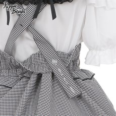 画像2: 【PuppetBombs】Q136格子柄フリルサス付きスカート【30%OFF】 (2)