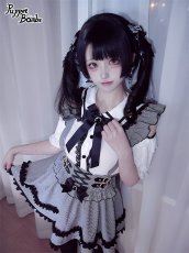 画像13: 【PuppetBombs】Q136格子柄フリルサス付きスカート【30%OFF】 (13)