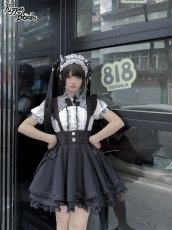 画像8: 【Puppet Bombs】Q138 総レース切り替えスタンドブラウス【30%OFF】 (8)