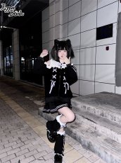 画像36: 【PuppetBombs】Q14オープンショルダーレースアップパーカー (36)