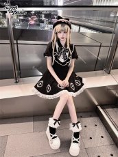 画像5: 【Last one】【Puppet Bombs】QS58 ビジューロゴリボンベレー帽 (5)