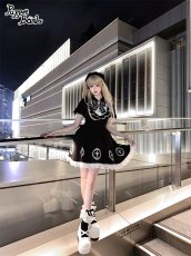 画像11: 【PuppetBombs】Q142 十字架刺繍入りパフ袖ワンピース【30%OFF】 (11)