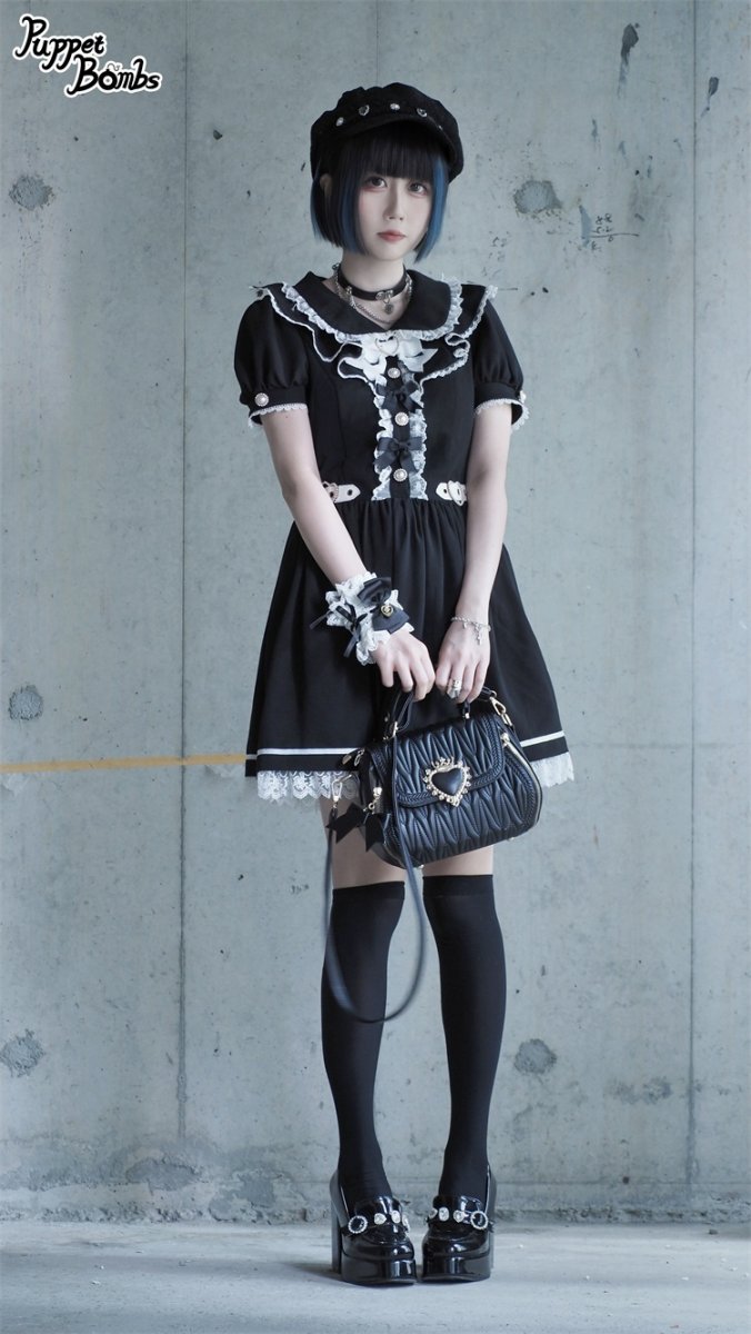 画像7: 【Puppet Bombs】QZ17 ビジューデコハイヒールパンプス【30％OFF】 (7)