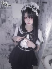 画像7: 【PuppetBombs】Q152 お袖ぷっくりフリルワンピース【30%OFF】【期間限定】 (7)