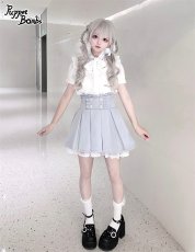 画像11: 【Puppet Bombs】Q154ビジューフリルボックスプリーツスカート【30%OFF】 (11)