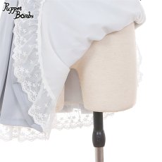 画像2: 【Puppet Bombs】Q154ビジューフリルボックスプリーツスカート【30%OFF】 (2)