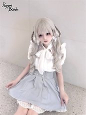 画像8: 【Puppet Bombs】Q154ビジューフリルボックスプリーツスカート【30%OFF】 (8)