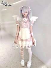 画像9: 【PuppetBombs】Q156 天使のティアードセーラーワンピース【30%OFF】【期間限定】 (9)