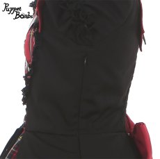画像3: 【Puppet Bombs】Q157小悪魔チェックハートワンピース【30％OFF】 (3)