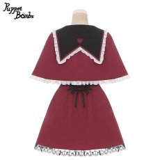 画像5: 【Puppet Bombs】Q161 十字架レースフレアサス付きスカート【30％OFF】 (5)