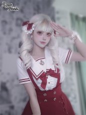 画像9: 【Puppet Bombs】Q165 ビジューボタンレースアップサス付きスカート【30％OFF】 (9)