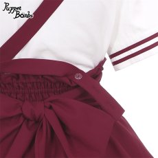 画像3: 【Puppet Bombs】Q165 ビジューボタンレースアップサス付きスカート【30％OFF】 (3)